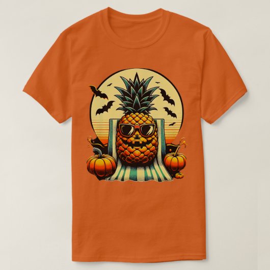 T-shirt Drôle été ananas Swinger Halloween 1 (Design devant)