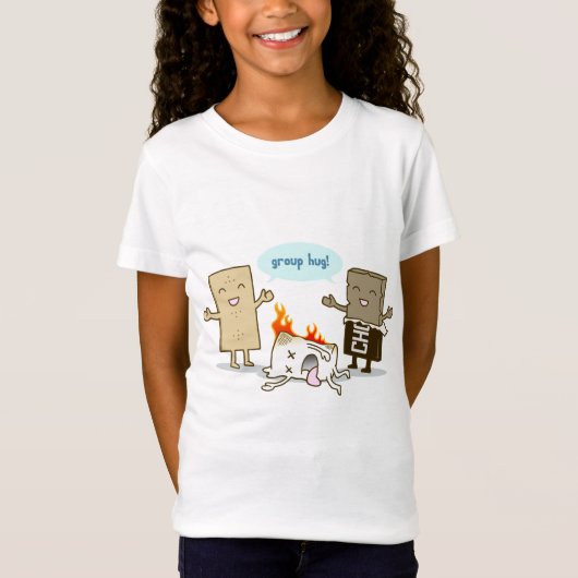 T-Shirt Drôle - étreinte de groupe de S'Mores (Devant)