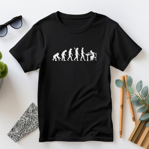 T-shirt Drôle évolution de l'homme jouer jeu de stratégie
