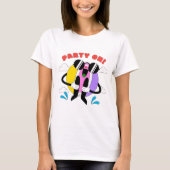 T-shirt Drôle excentrique « Fêtez ! » (Devant)