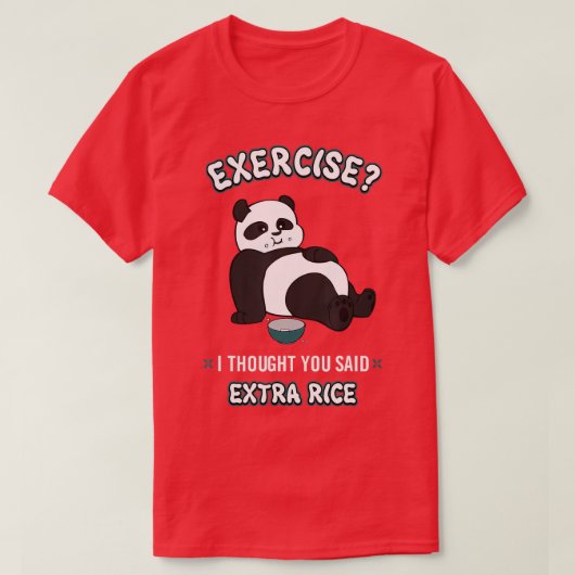 T-shirt Drôle Exercice Panda Bear Je Pensais Que Vous Avez (Design devant)