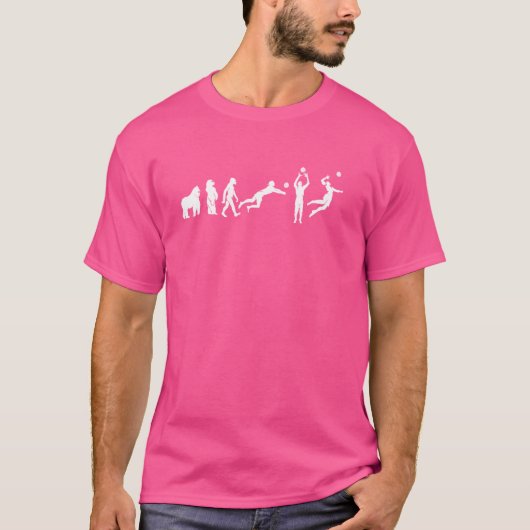 T-shirt Drôle Expression Volleyball L'Évolution Du S (Devant)