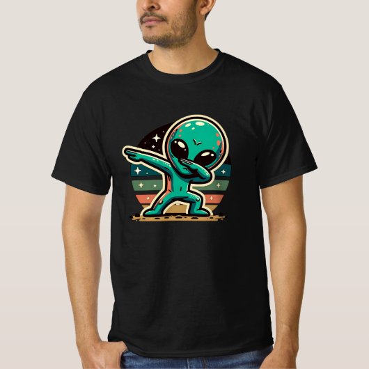 T-shirt Drôle Extraterrestrial Alien Dabbing (Devant)