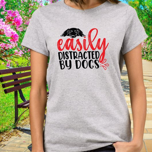 T-shirt Drôle facile distrait par Dachshund