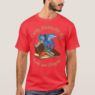 T-shirt Drôle Facilement Distrait Par Les Dragons Et Les L