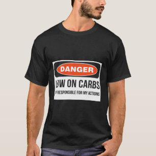 T-shirt Drôle faible Carbe Keto Diet Fitness Danger
