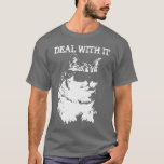 T-shirt Drôle Faire avec elle Chat portant des lunettes de<br><div class="desc">affaire Chat portant des lunettes de soleil</div>