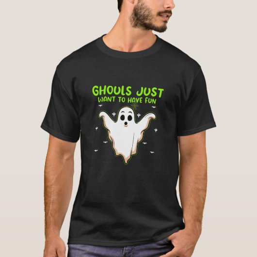 T-shirt Drôle Fantôme Halloween décorations costumes de fê (Devant)