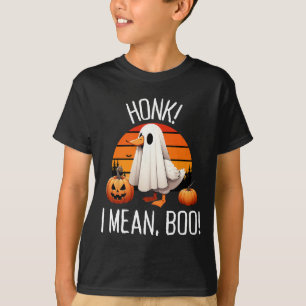 T-shirt Drôle Fantôme Honon Oie Je Veux Dire Boo