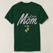 T-shirt Drôle femmes de grossesse Bientôt être maman est 2 (Design devant)