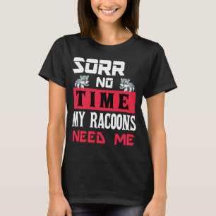 T-shirt Drôle Femmes Hommes Pet Raccoon