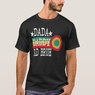 T-shirt drôle fête des pères dada papa papa bruh vintage