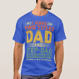 T-shirt Drôle Fête des pères Papa De Fille Fils Femme Pour