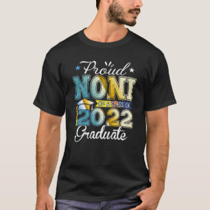 T-shirt Drôle Fier Noni D'Une Classe De 2022 Diplômé Senio
