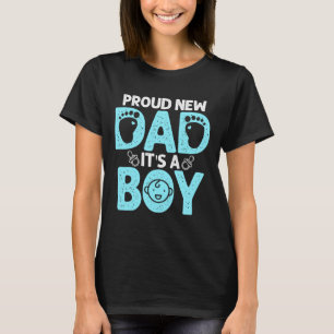 T-shirt Drôle Fier Nouveau Cadeau Papa Pour Hommes Fête de