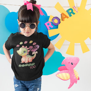 T-Shirt Drôle Fille Dinosaures Filles Aimer Dinos Aussi Ch