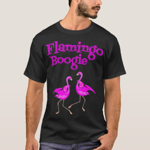 T-shirt Drôle Flamant rose Boogie Tropical Pink Dancing Bi