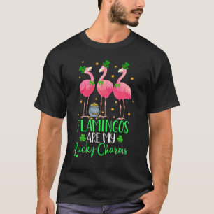 T-shirt Drôle Flamants roses de la Saint Patrick sont ma C