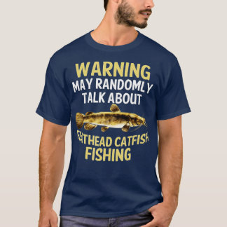 T-shirt Drôle Flathead Catfish Pêche Poisson d'eau douce G