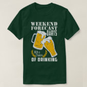 T-shirt Drôle fléchettes bière dire fléchettes motif dart  (Design devant)