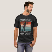 T-shirt Drôle fléchettes Vintages (Devant entier)