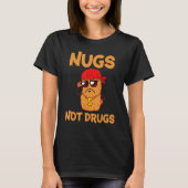 T-shirt Drôle Foodie Design Poulet Nugget Amateurs Nugs Pa (Devant)