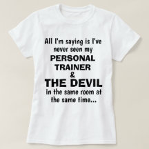T-shirt drôle "FORMATEUR PERSONNEL ET LE DIABLE"