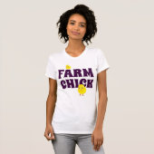 T-shirt Drôle "Fou de la ferme" (Devant entier)
