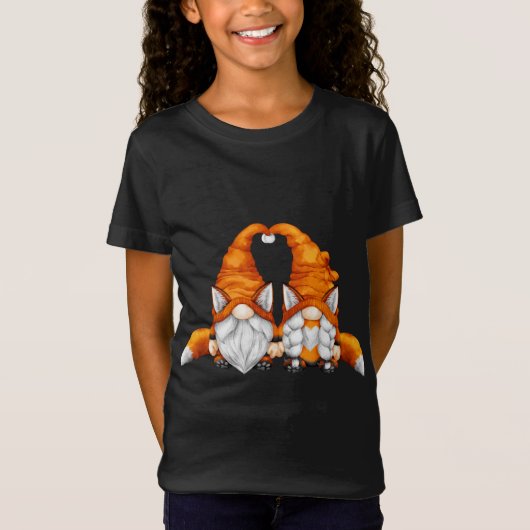 T-Shirt Drôle Fox Gnomes Pour Forester Et Amoureux des ani (Devant)