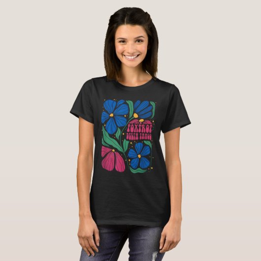 T-shirt Drôle Foxtrots Deltas Tangos Flower Boho (Devant entier)