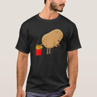 T-shirt Drôle Fries Français Designs Pour Hommes Femmes Po