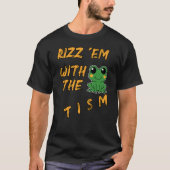 T-shirt Drôle Frog Rizz Em Avec Le Tisme (Devant)