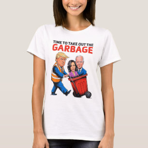 T-shirt Drôle Garbyge Pour Trump 2024 - Il Est Temps De So