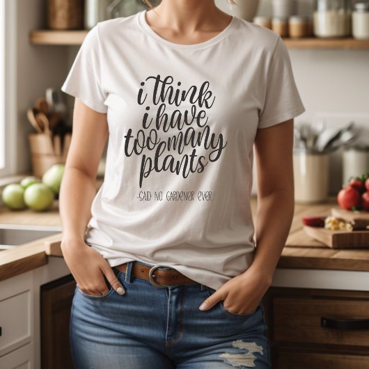 T-shirt Drôle Gardener Plante dame