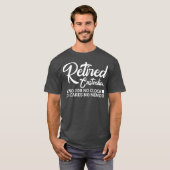 T-shirt Drôle Gardien Retraite Cadeau Conception retraitée (Devant entier)