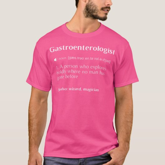 T-shirt Drôle Gastroentérologue Gi Docteur Cadeaux Diction (Devant)
