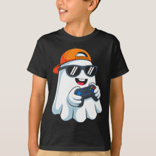 T-shirt Drôle Ghost Jeu Vidéo Halloween Jeu Bo
