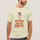 T-shirt Drôle Ghost Pirate Halloween Dessin Slogan (Devant)