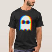 T-shirt Drôle Ghost Trippy Vaporwave Halloween Techno Rave (Devant)