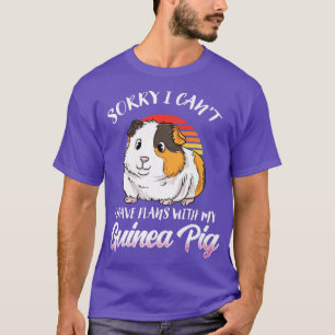 T-shirt Drôle Gift Guinée Pig - Désolé J'Ai Des Plans Avec