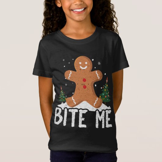 T-Shirt Drôle Gingerbread Homme cadeau de Noël (Devant)