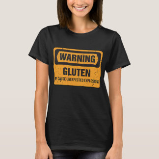 T-shirt Drôle Gluten Explosions Costume Gluten Gluten Libr