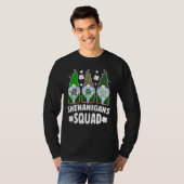 T-shirt Drôle Gnome Shenanigans Squad St patrick Shamrock (Devant entier)