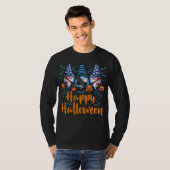 T-shirt Drôle Gnomes d'Halloween, Happy Halloween (Devant entier)