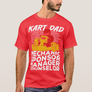 T-shirt Drôle Go Kart Racing Papa Cadeau Père