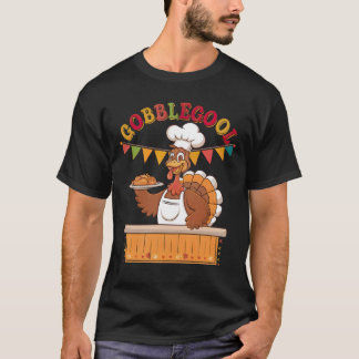 T-shirt Drôle Gobblegool Turquie Chef Thanksgiving Festive