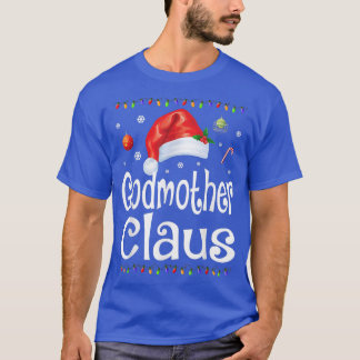 T-shirt Drôle Godmère Claus Pajamas de Noël Père Noël Gif