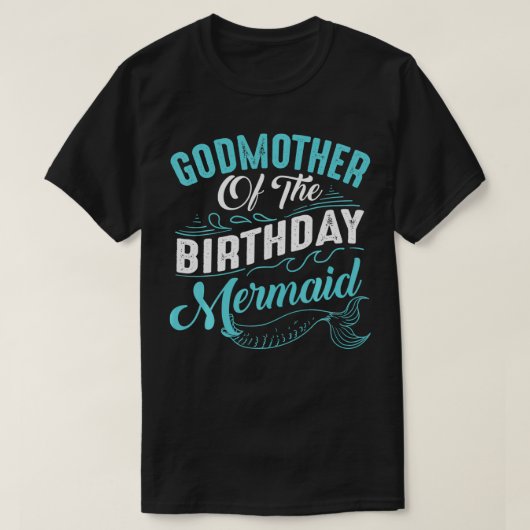 T-shirt Drôle Godmère Sirène Anniversaire Cadeau Femmes Co (Design devant)