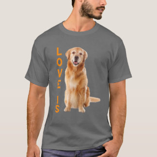T-shirt Drôle Golden Retriever Femmes Hommes Enfants White