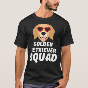T-shirt Drôle Golden Retriever Squad blanc mignon Amour dr